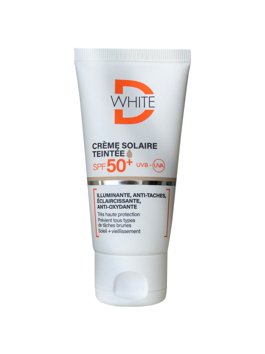 D WHITE SOLAR | CRÈME SOLAIRE TEINTÉE SPF50+ 50ML